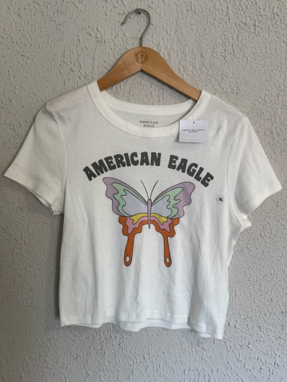 American Eagle Butterfly Crop Top